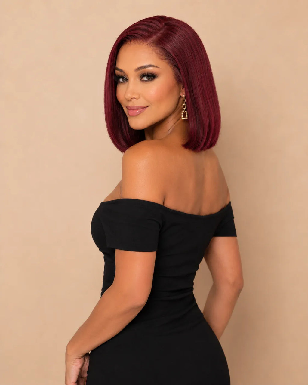 13x4 Straight Bob Virgin Human Hair Lace Front Wig with Transparent Lace