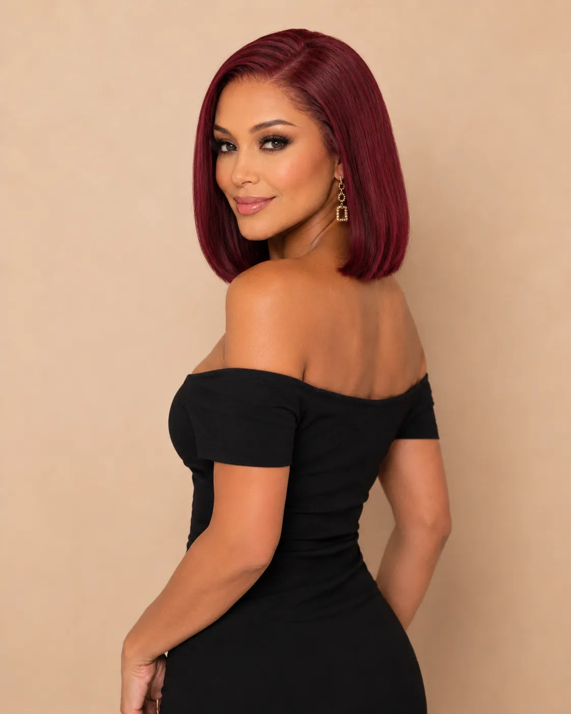 13x4 Straight Bob Virgin Human Hair Lace Front Wig with Transparent Lace