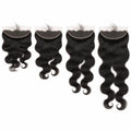 13x4 body wave lace frontal human hair in 12, 14, 16 and 18 inch lengths