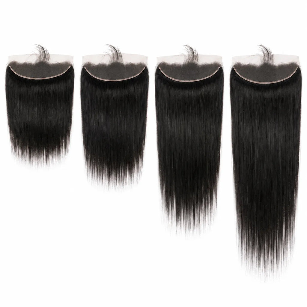13x4 straight lace frontal human hair multiple length lineup