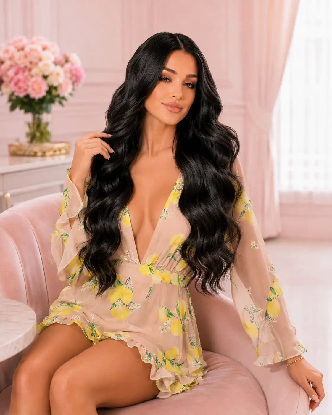12A Natural Black Body Wave Human Hair Bundles Double Weft 100g