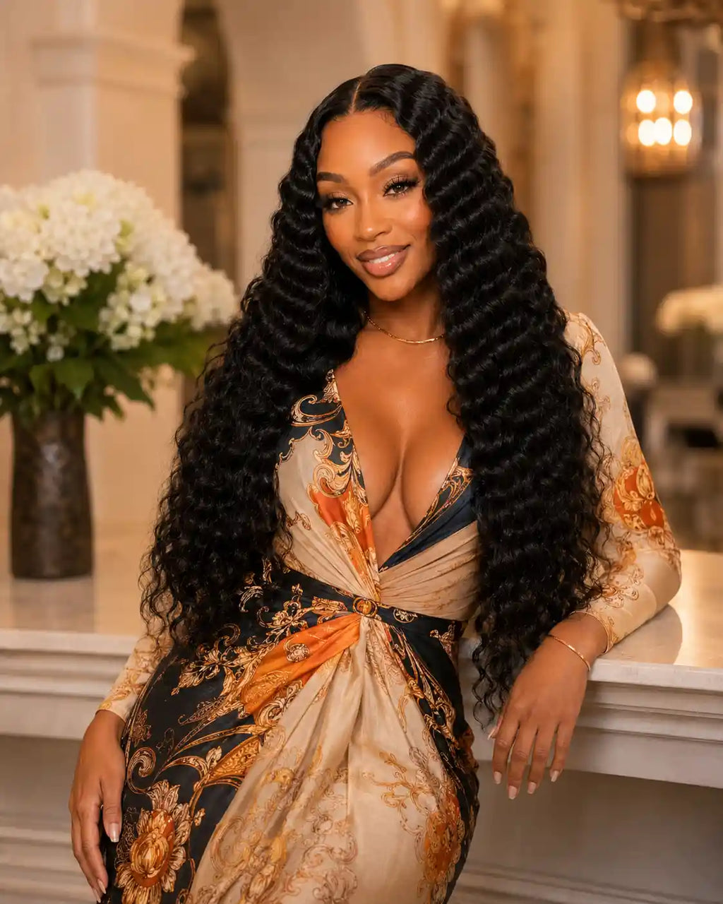 12A Loose Deep Wave Human Hair Bundles Double Weft Hair Extensions