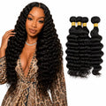 12A Loose Deep Wave Human Hair Bundles Double Weft Hair Extensions